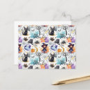 Search for halloween patterns postcards Witch