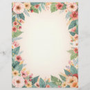 Search for flower border stationery paper Flowers