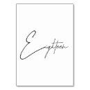 Search for 18 wedding table cards Black and white