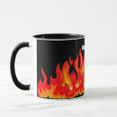 Search for fire flame mugs Cartoon