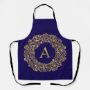 Search for damask monogram aprons Gold