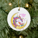 Search for rainbow unicorn christmas tree decorations Magic