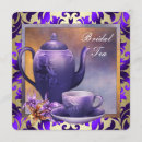 Search for square tea invitations Gold