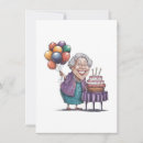Search for funny old lady birthday invitations Sassy grandma birthday