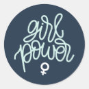 Search for round scrapbook stickers Girl power