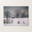 Search for cold winter scene puzzles Landscape