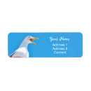 Search for seagull return address labels Blue