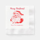 Search for santa claus paper napkins Red