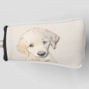 Search for golden retriever golf head covers Puppy