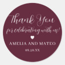 Search for burgundy thank you stickers Calligraphy