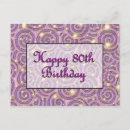 Search for age specific birthday cards 80th