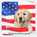 Search for patriotic dog stickers Golden retriever