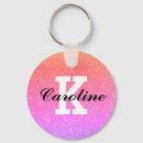 Search for rainbow colour key rings Glitter