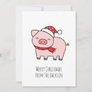 Search for pig christmas cards Farm animal