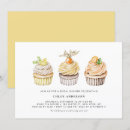Search for cupcake bridal shower invitations Watercolor
