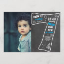 Search for boys 7th birthday invitations Blue