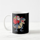 Search for riding dinosaur mugs Santa