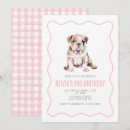 Search for bulldog birthday invitations Puppy