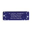 Search for silver star return address labels Blue