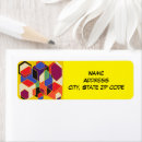 Search for hexagon return address labels Orange