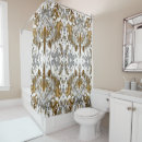 Search for luxury gold shower curtains White