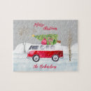 Search for red truck puzzles Snow