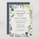 Search for foliage rehearsal dinner invitations Green