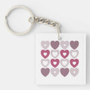 Search for heart pattern key rings Romance