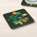 Search for four leaf clover coasters Saint patrick