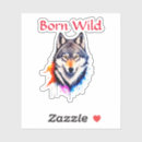 Search for wolf face stickers Wild animals