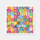 Search for alphabet napkins Vintage