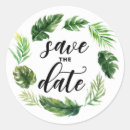 Search for tropical save the date stickers Watercolor
