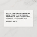 Search for keep in touch business cards Graduate
