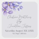 Search for purple watercolor flowers stickers White