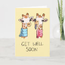 Search for giraffe get well cards Cute