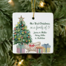 Search for family of 5 christmas tree decorations New baby