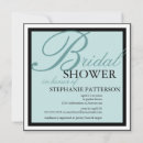 Search for teal bridal shower invitations Modern