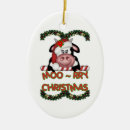 Search for black cow christmas tree decorations Country