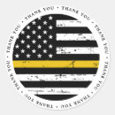 Search for police dispatcher stickers Thin gold line