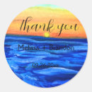 Search for coastal wedding stickers Sunset