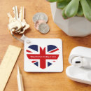 Search for british blue key rings Red white and blue
