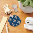 Search for blue fleur rounded key rings Quebec