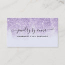 Search for purple glitter business cards Social media