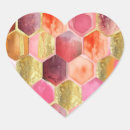 Search for abstract heart stickers Gold