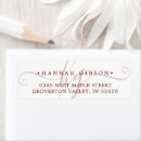 Search for script monogram return address labels Professional