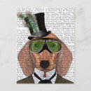 Search for steampunk goggles postcards Dachshund