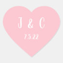 Search for monogram heart stickers Valentine