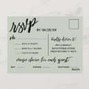 Search for wedding rsvp response postcards Sage green