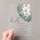 Search for white orchid bridal shower invitations For her