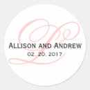 Search for bride and groom names stickers Simple